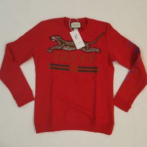 GUCCI LEOPARD PRINTED SWEATER